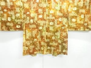 絞り抽象花模様羽織